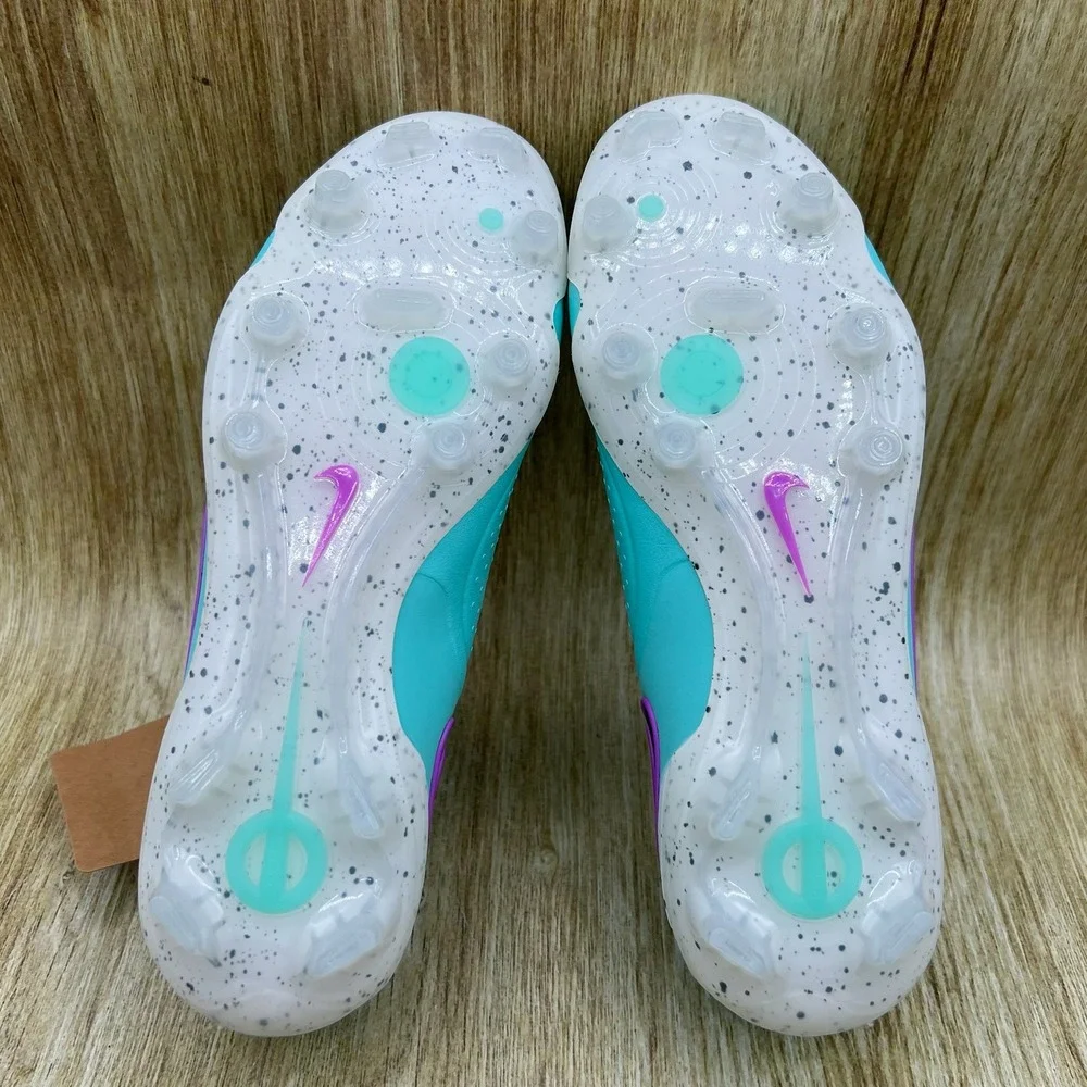 Nike Tiempo Legend 10 Elite FG Mens 5.5 Womens 7 Cleats Turquoise DV4328-300 NEW